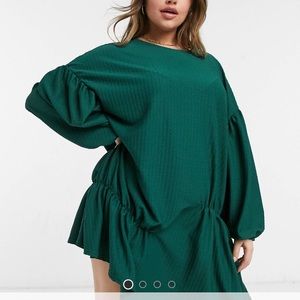 Gathered hem ASOS Curve dress